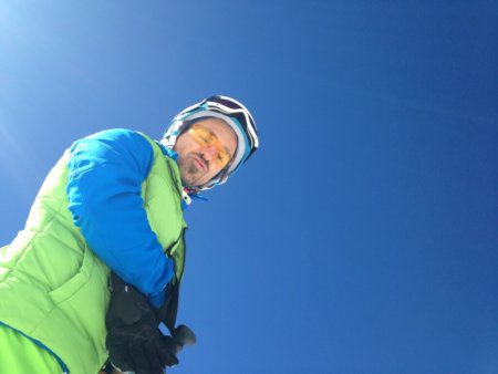 Dirk beim Skifahren